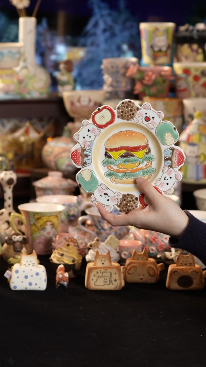 其他陶景德镇釉下彩手绘设计师款陶瓷