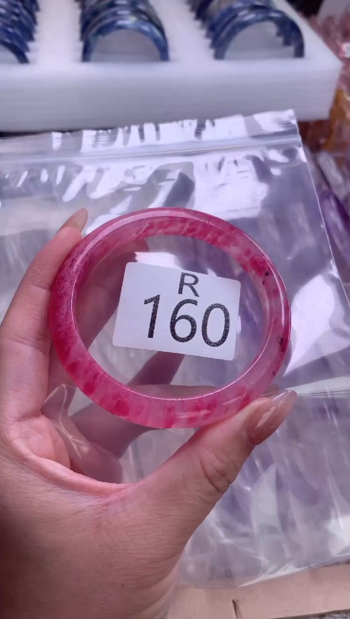 水晶珠宝半成品未镶嵌阿*猫水晶手镯160-60