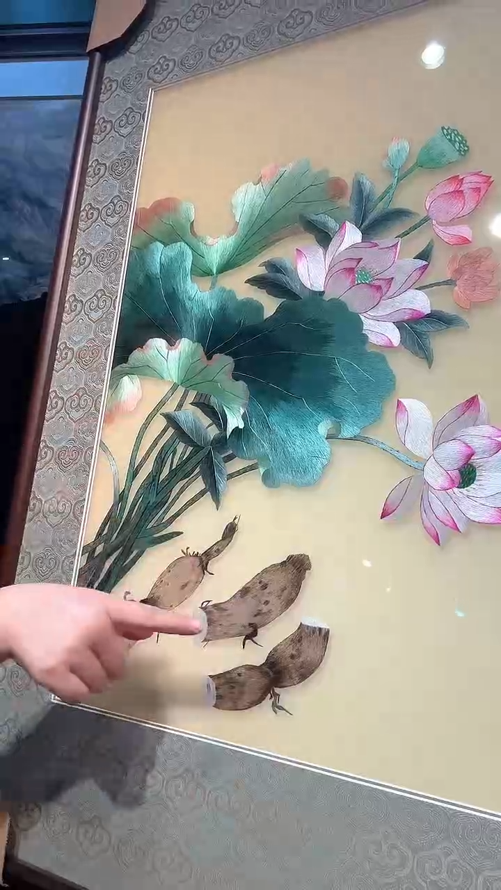 横款非遗苏绣手工刺绣装饰画不包邮