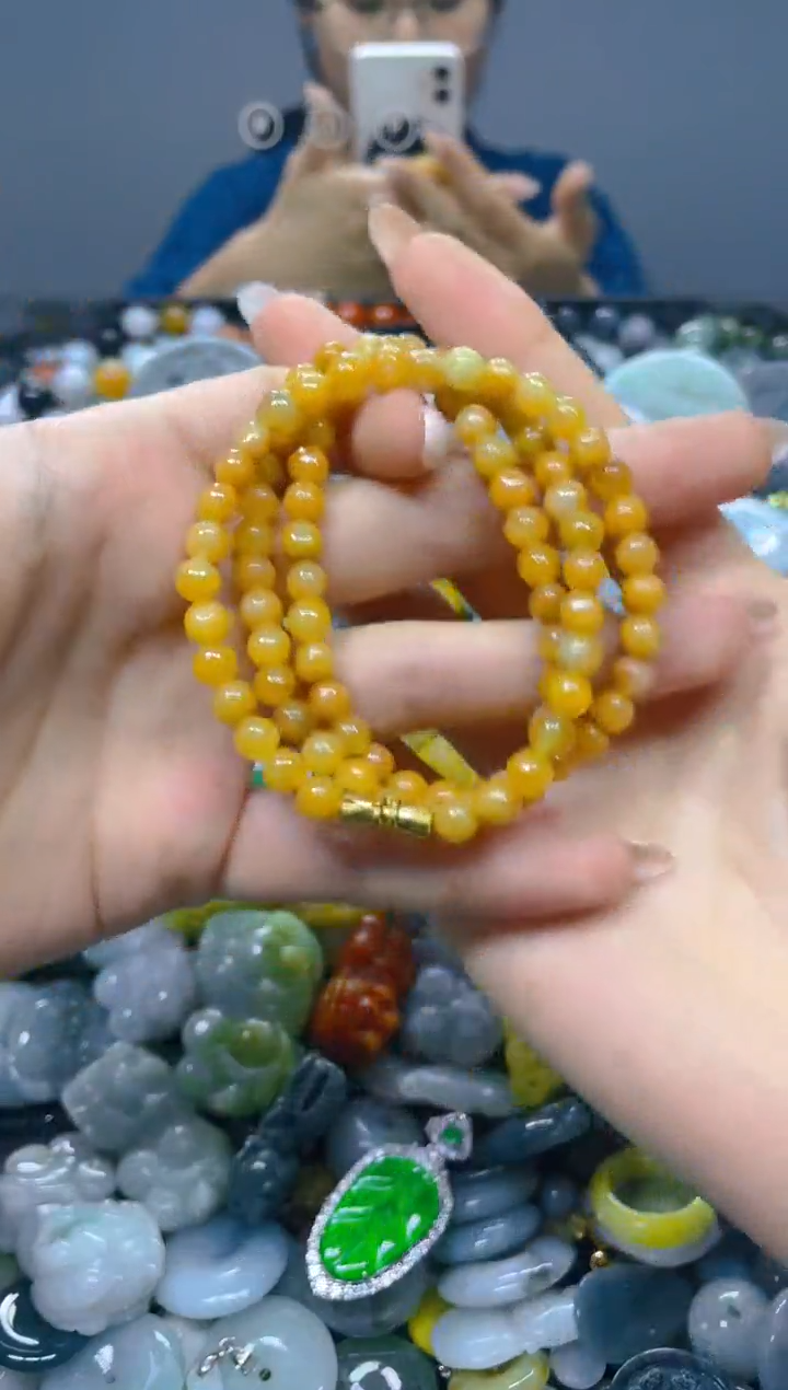 翡翠未镶嵌颈饰5MM/E/翡翠A货,1件也是批发价