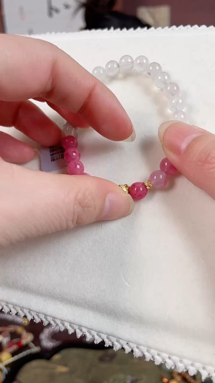 【闪购商品】水晶手镯银S925镶嵌水晶手串