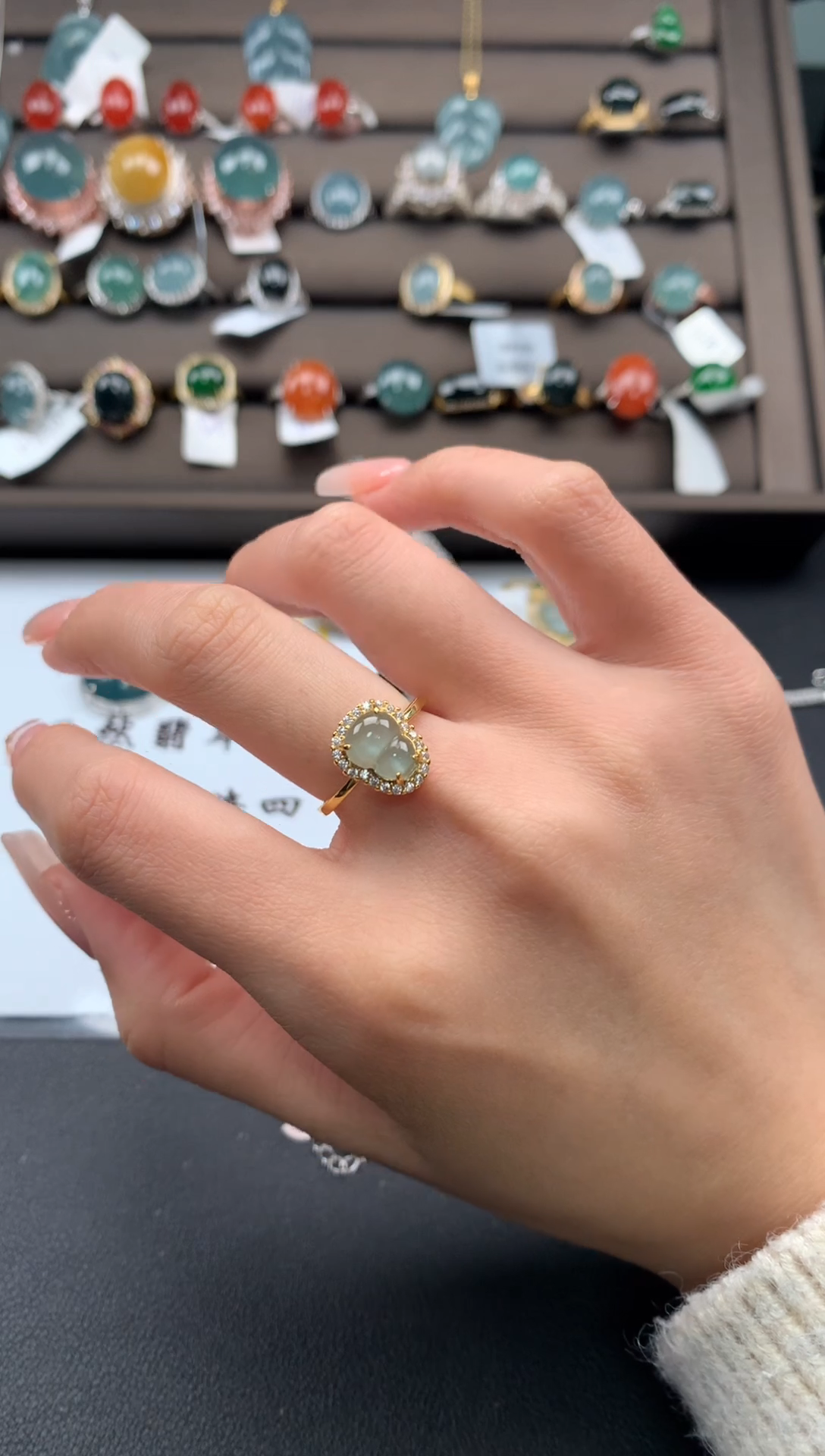 【闪购商品】翡翠戒指银S925镶嵌213213213