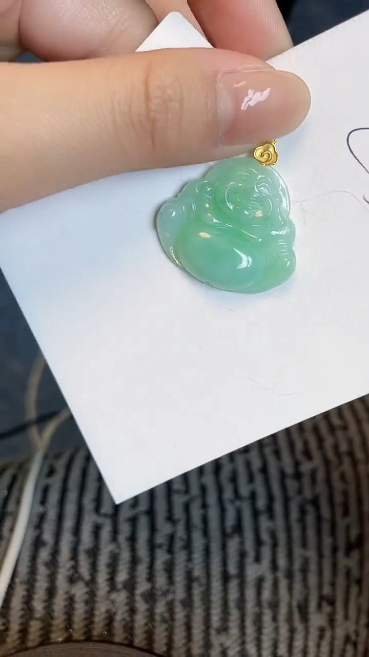 【闪购商品】翡翠颈饰18K金镶嵌000000000