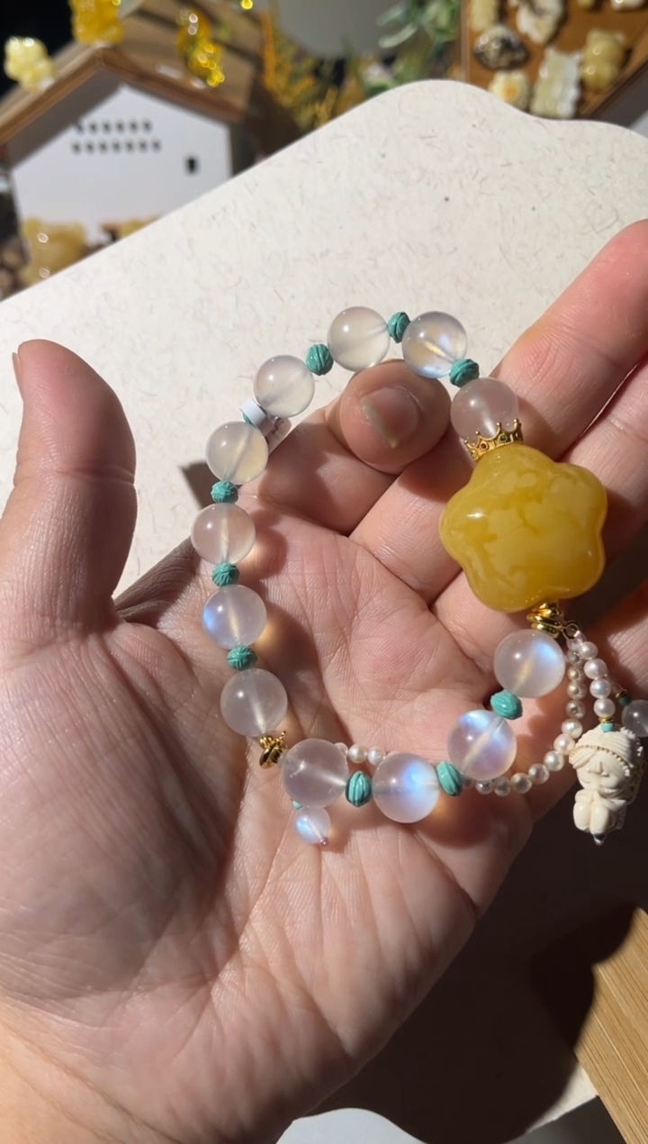 【闪购商品】蜜蜡手链未镶嵌蜜蜡星星手链