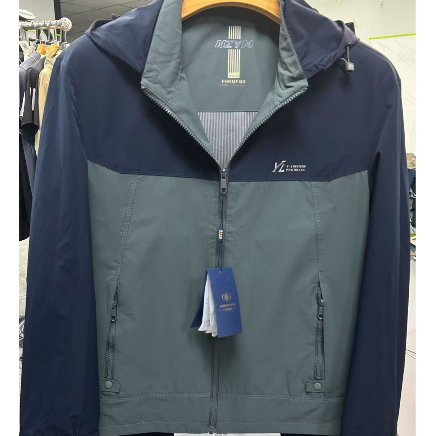 男士连帽商务休闲夹克48999