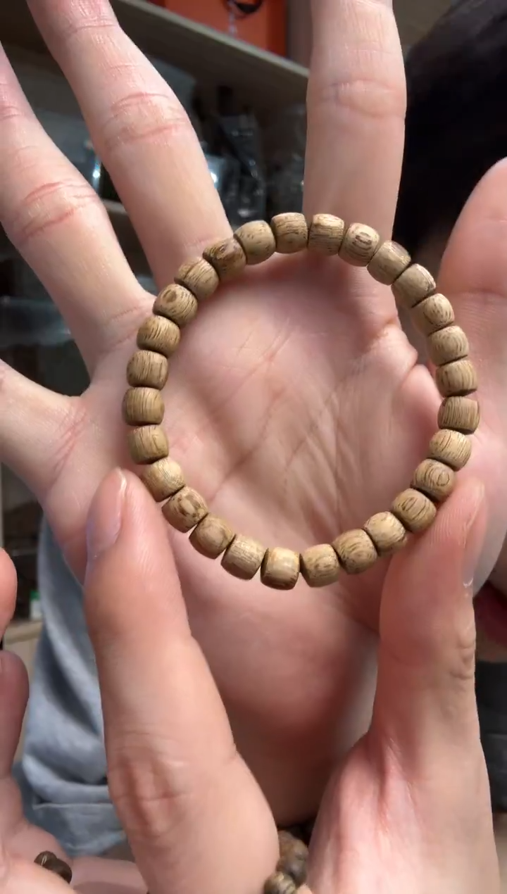沉香手串06加里曼丹老型珠单圈 多样性发其一