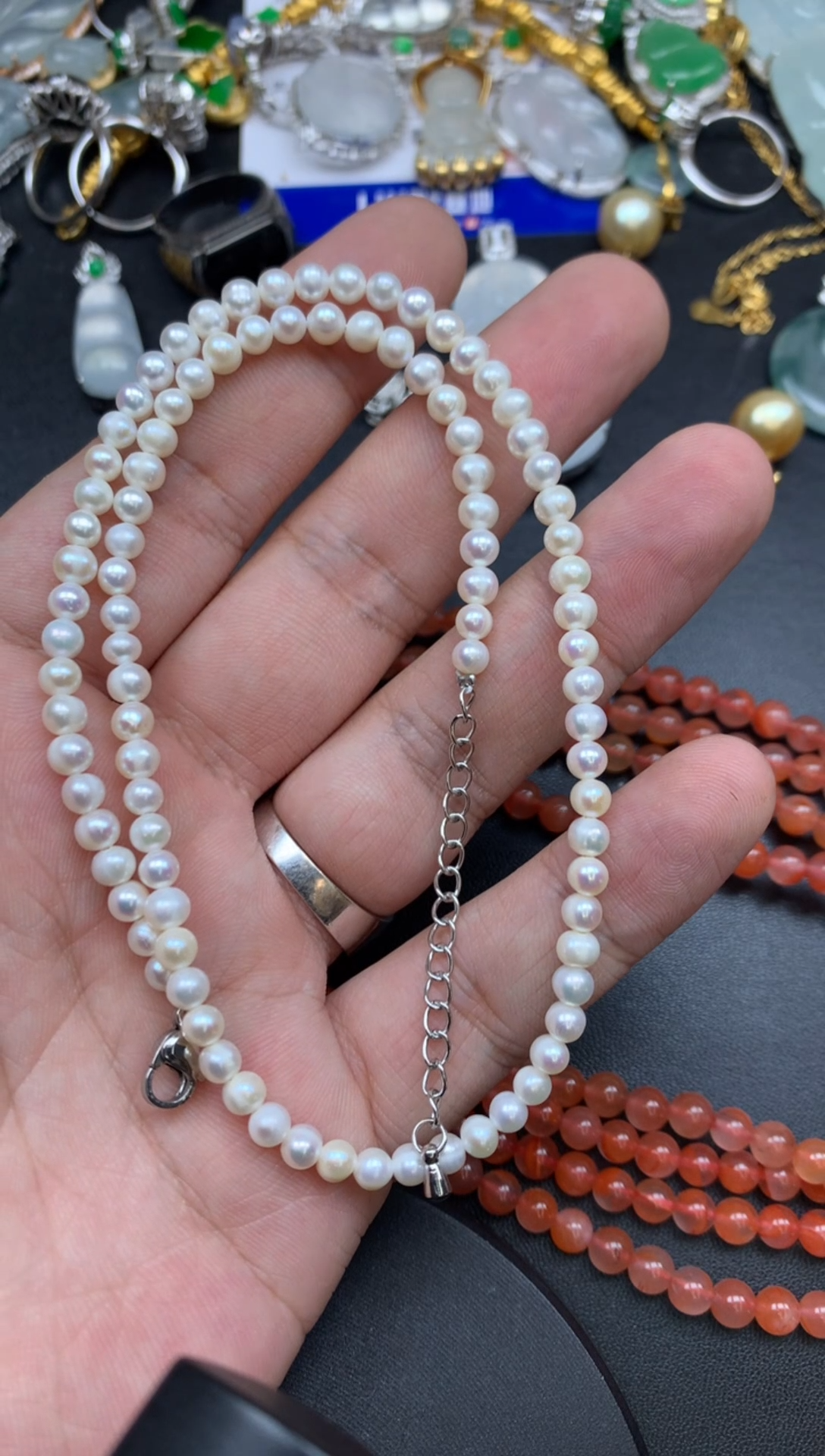 颈饰未镶嵌淡水珍珠微*猫陈老师商品不退不换