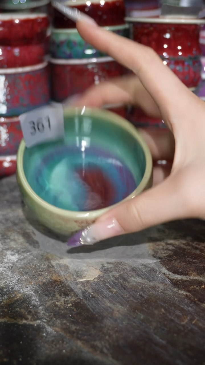 摆件陶精品窑变钧瓷茶器