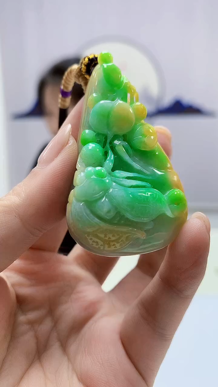 定制翡翠未镶嵌4902ms-毛货134花鸟