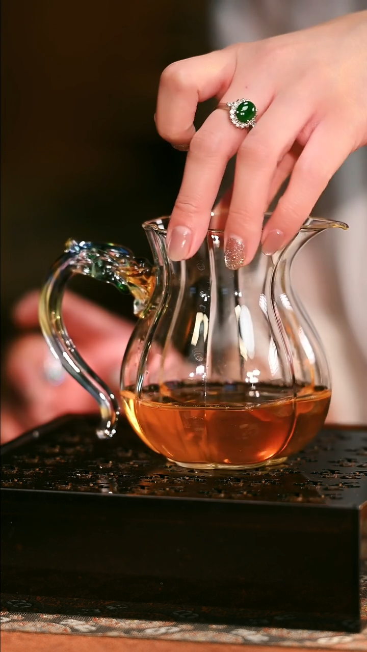 陶瓷杯（福利）青龙琉璃手把公道杯