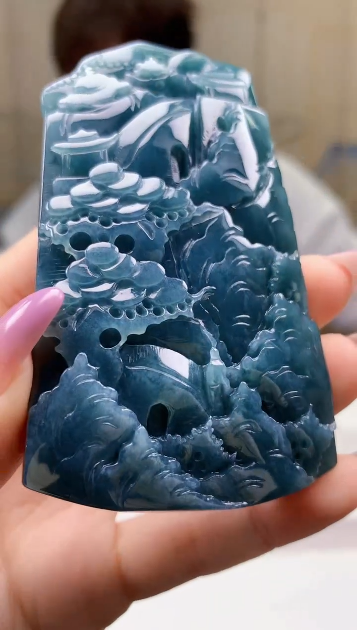 【闪购商品】定制翡翠未镶嵌4868ty-毛货挂件54