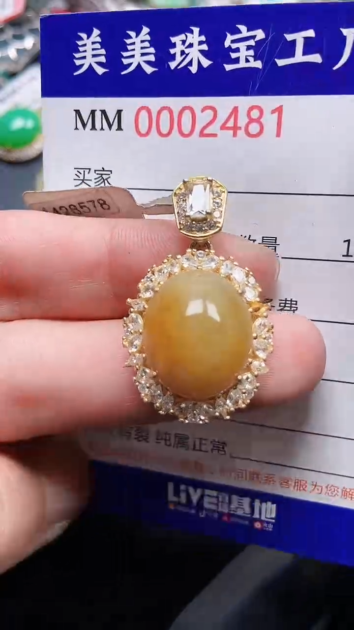 颈饰银S925镶嵌翡翠2481