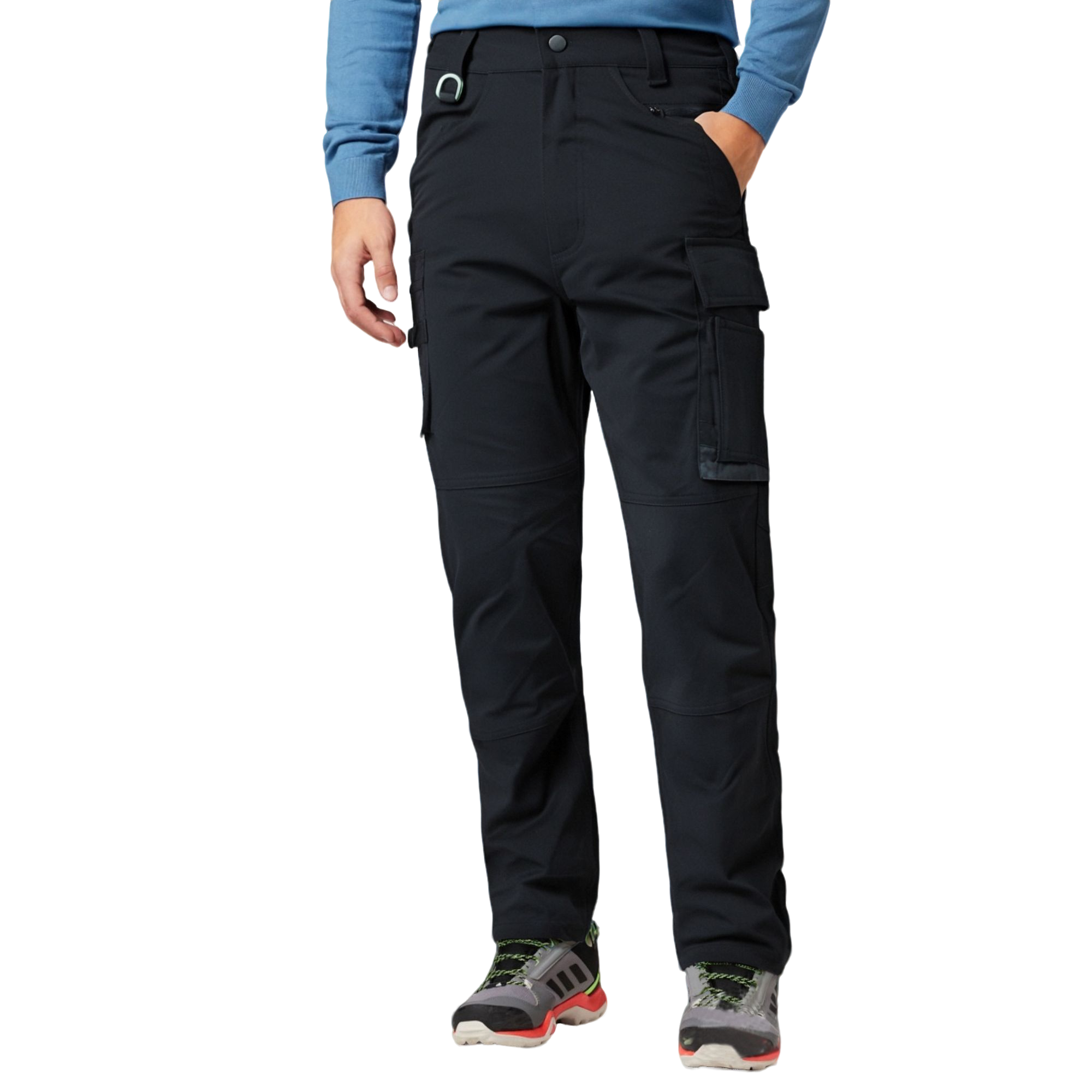 弹力速干耐磨工装长裤多口袋工装裤登山户外作业吸湿排汗机能长裤