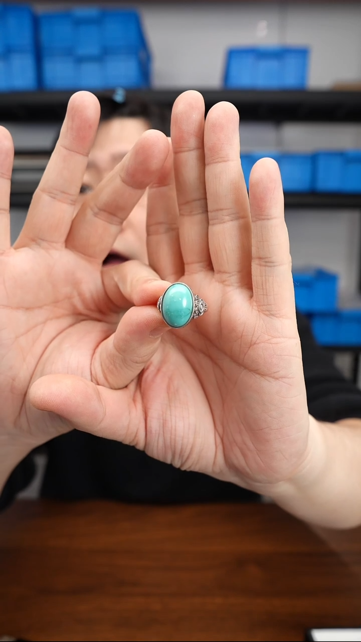 未镶嵌绿松石戒指0102DL098戒指