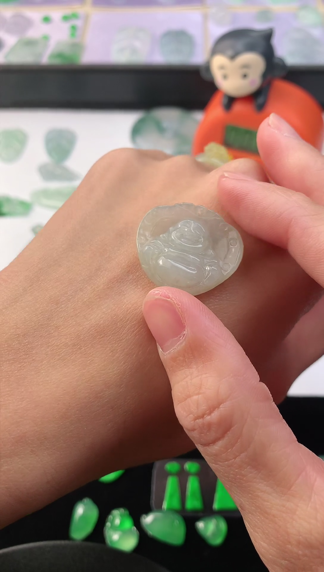 【闪购商品】翡翠颈饰未镶嵌翡翠A货佛公