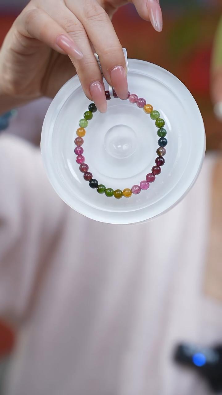 【闪购商品】碧玺手链未镶嵌c199 碧玺手链5mm+