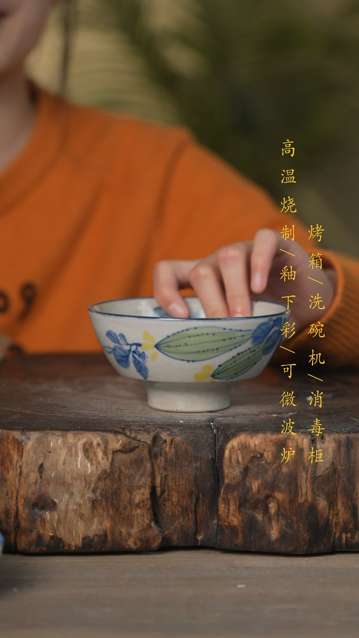 【闪购商品】瓷片景德镇高温釉下彩可微波烤箱洗碗机