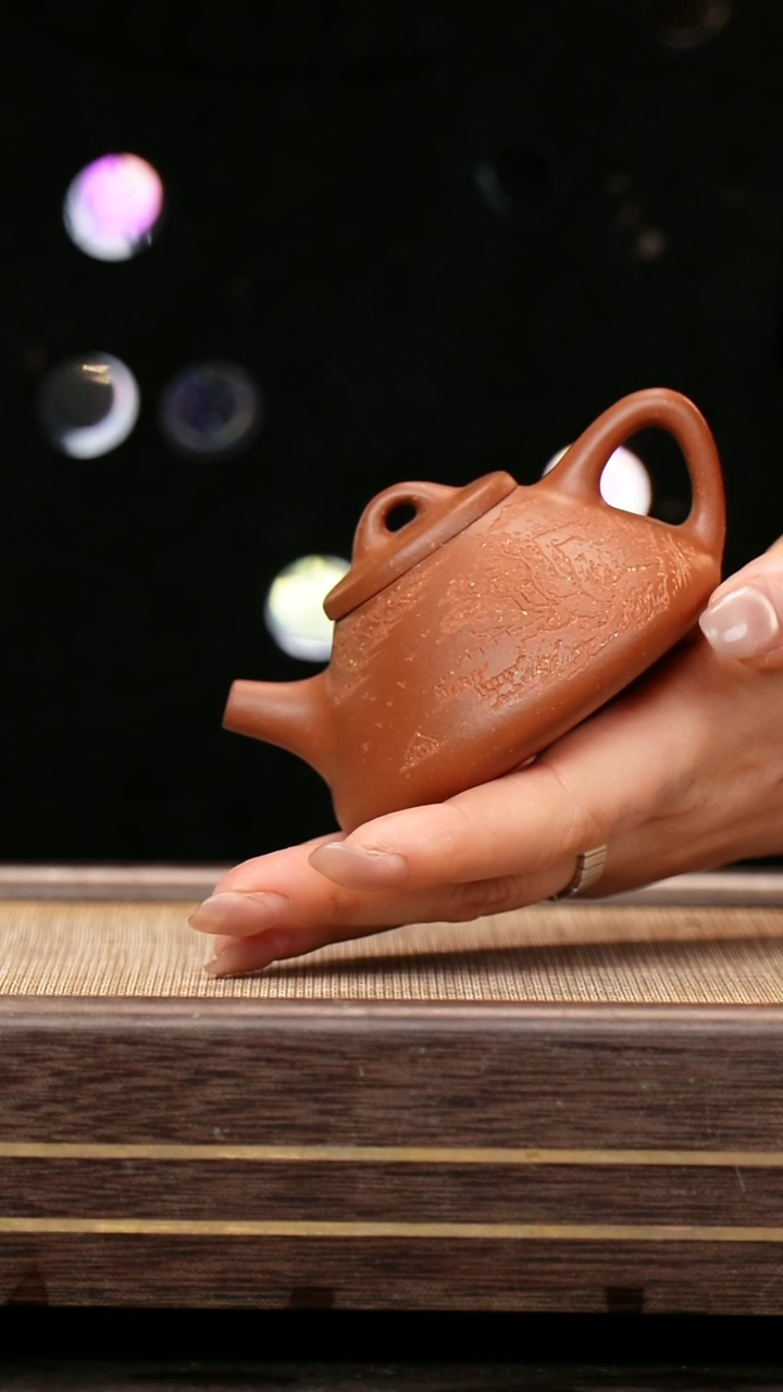 茶壶紫砂紫泥 子冶 刻绘