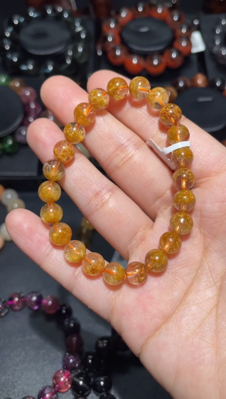 未镶嵌珠宝半成品水晶章***姐钛晶花8mm-43