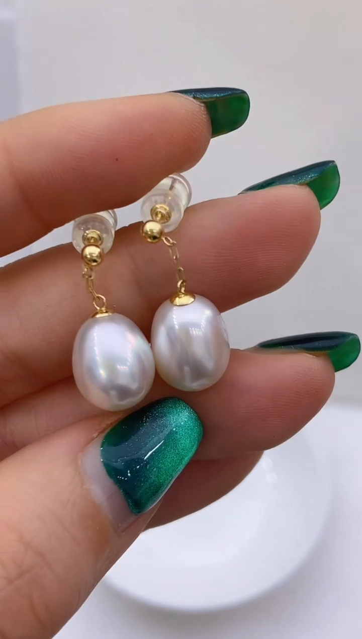 【闪购商品】海水珍珠耳饰18K金镶嵌207 10-11mm