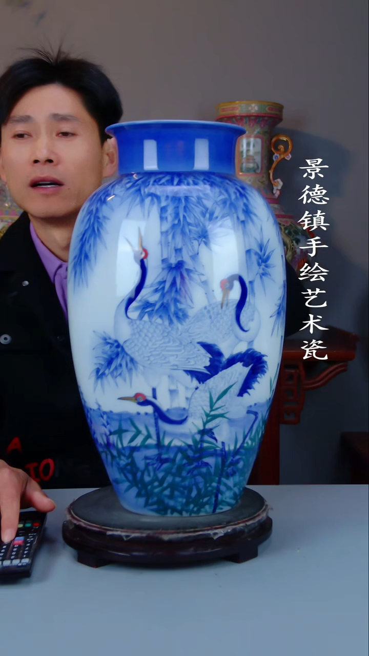 摆件陶瓷景德镇手工手绘陶瓷摆件28