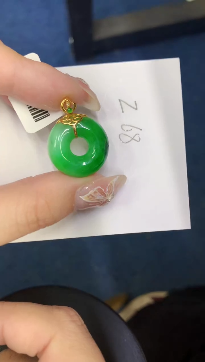 【闪购商品】翡翠颈饰18K金镶嵌0000000000