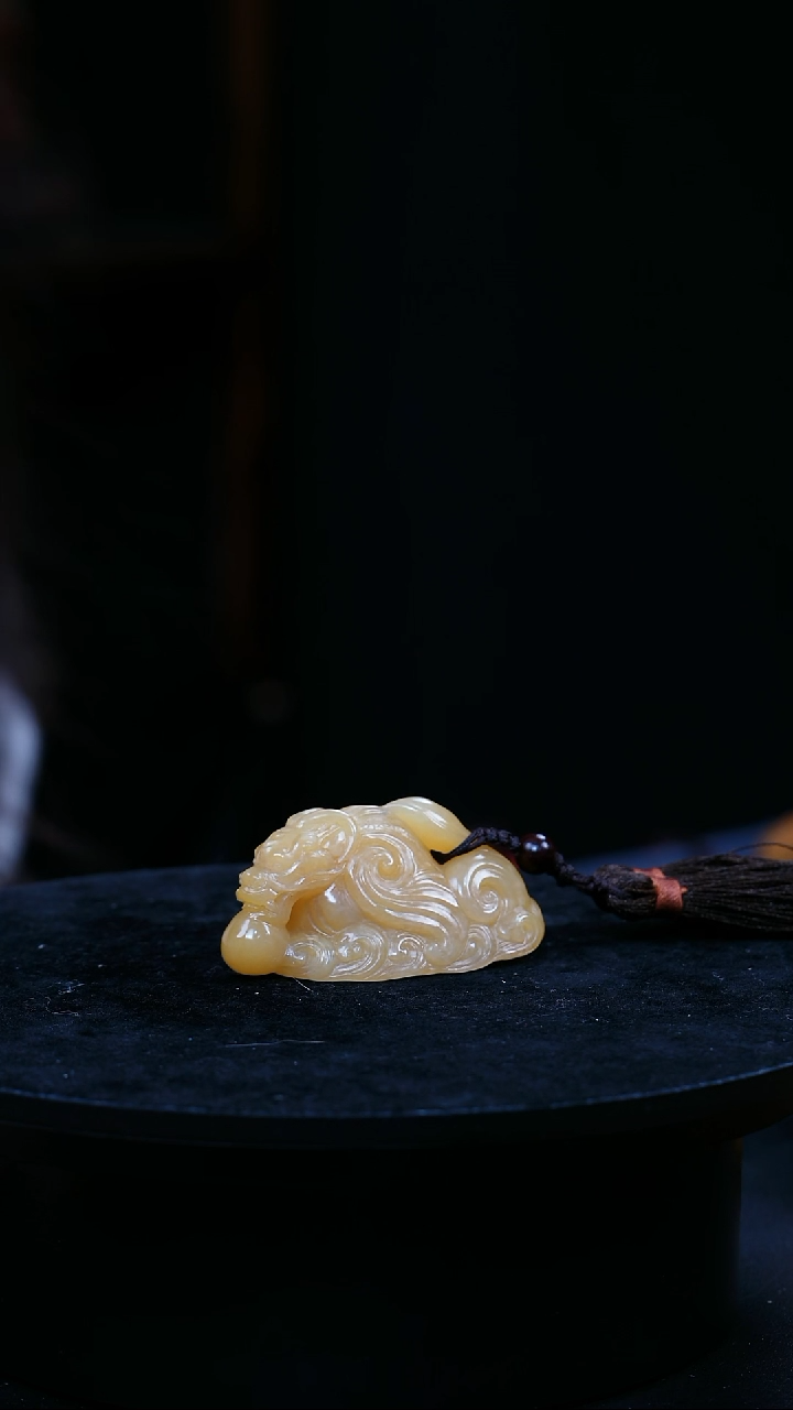 【闪购商品】寿山石印石重量51克，螭龙手把件