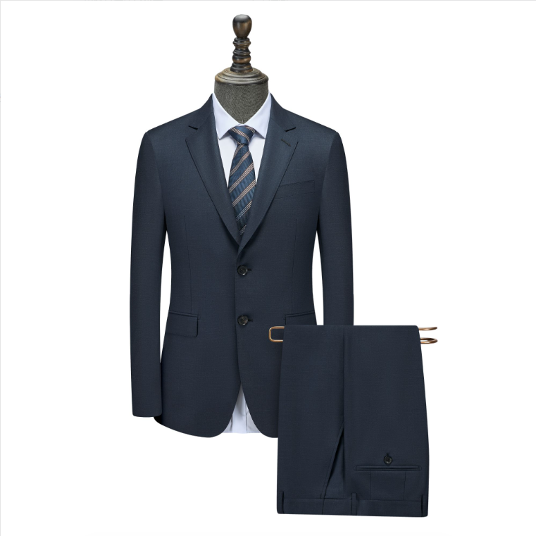 套装（70%羊毛）SUPER140支手工高定系列商务结婚时尚休闲男士宽松