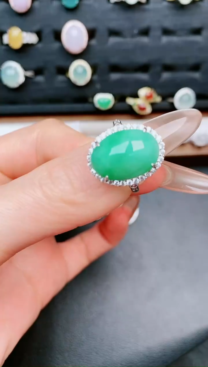 【闪购商品】翡翠戒指银S925镶嵌.....