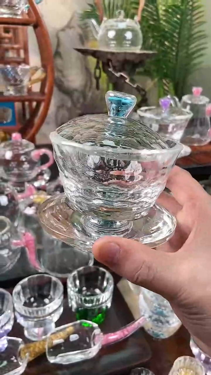 【闪购商品】绿松石水晶盖碗福利