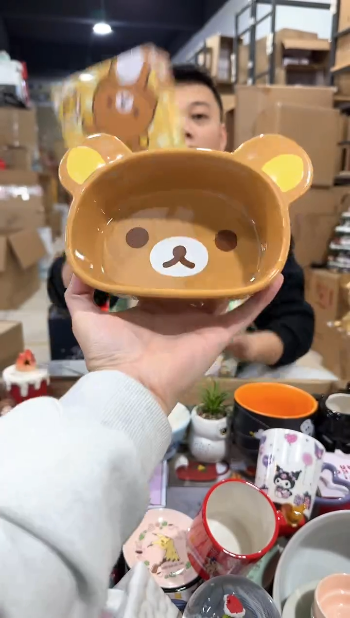 瓷片原盒熊弟深碗