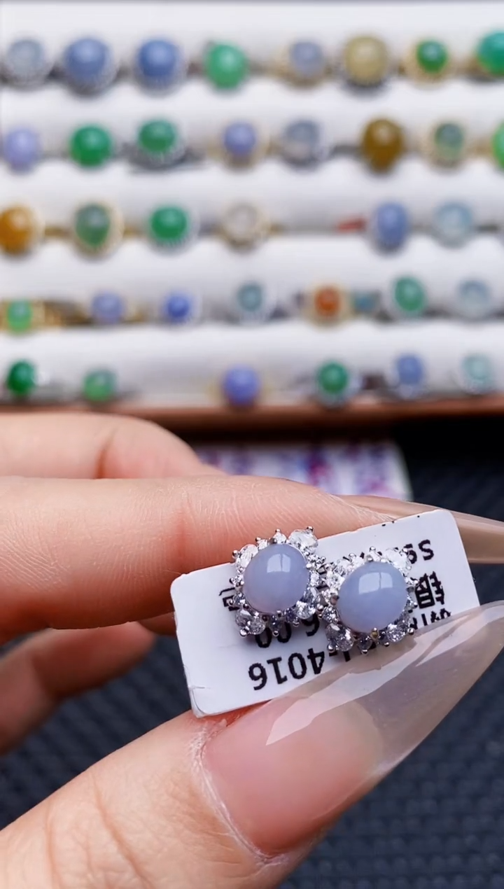 银S925镶嵌戒指翡翠2547