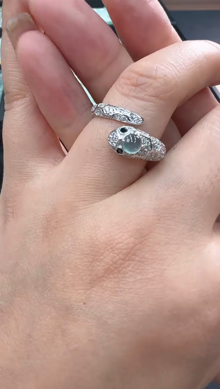 【闪购商品】翡翠颈饰银S925镶嵌25021393