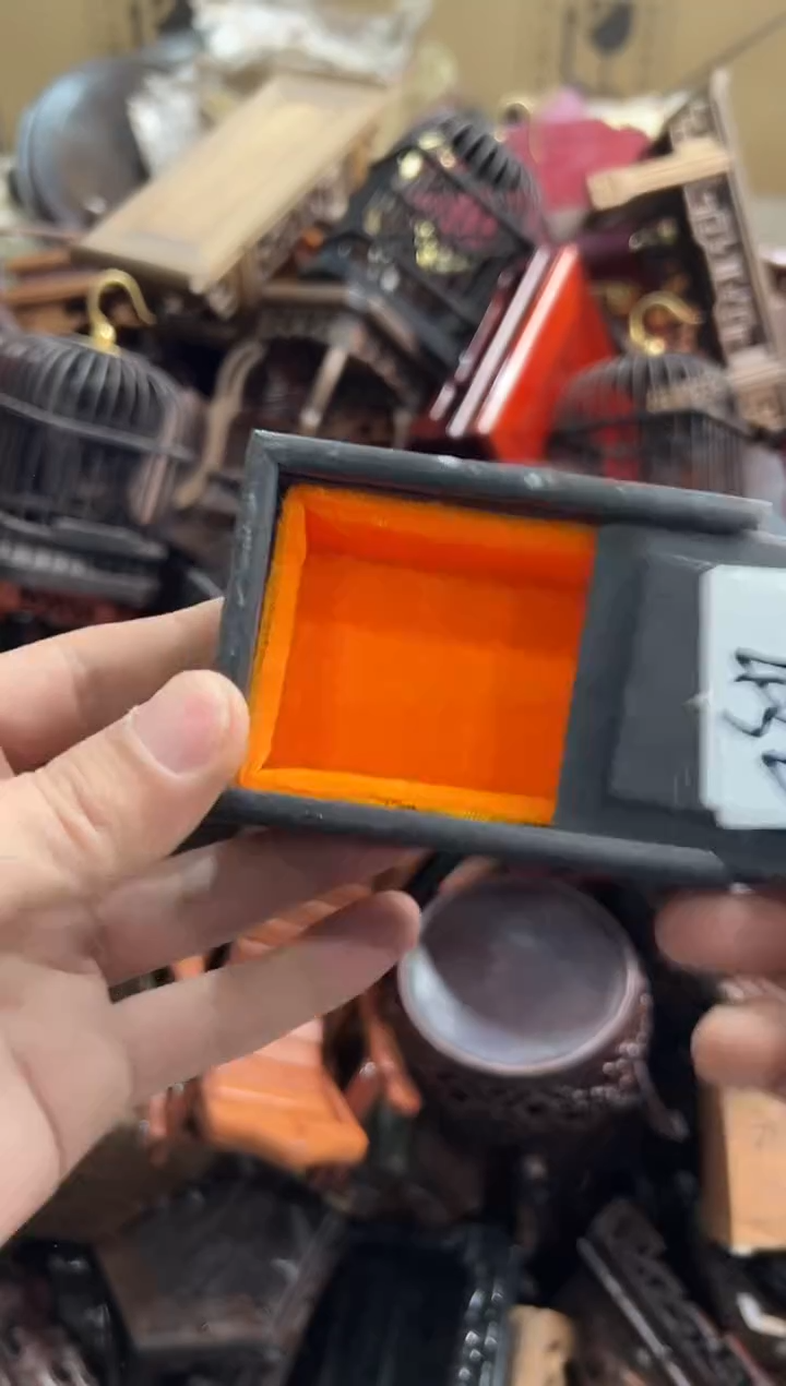 【闪购商品】木326瑕疵底座花架摆件处理