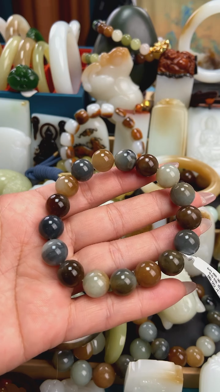 未镶嵌手串和田玉手串