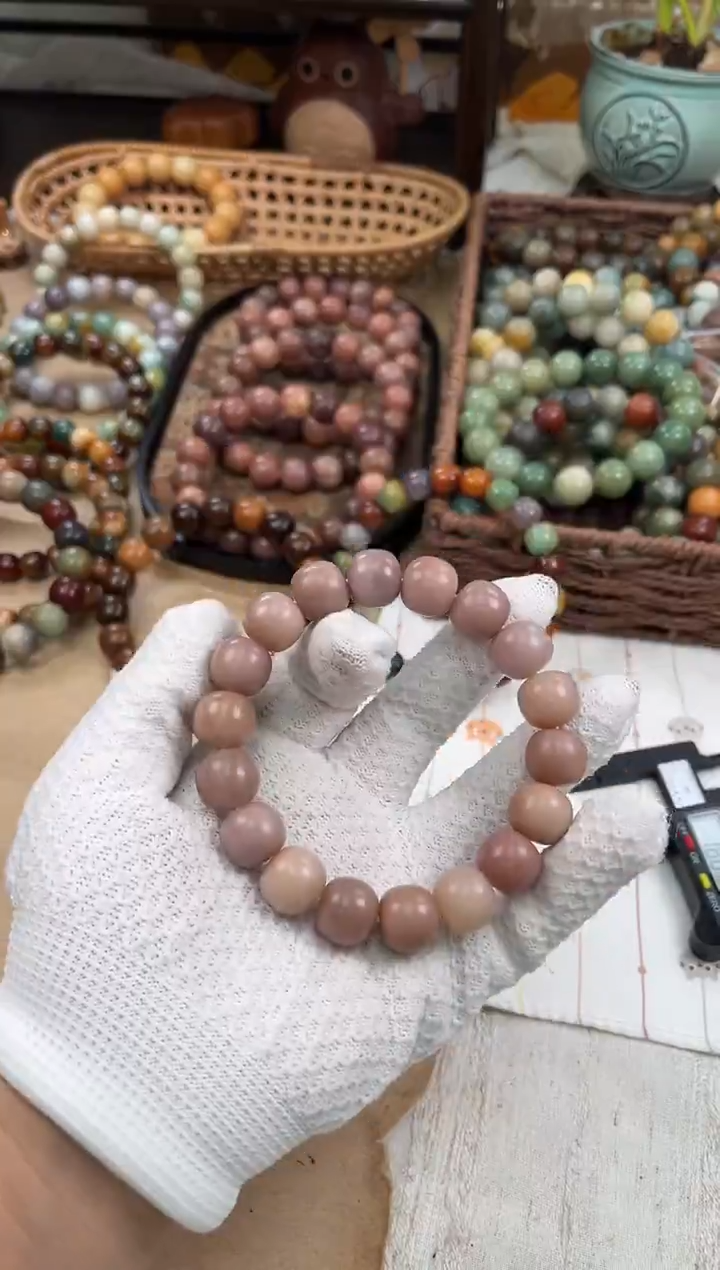 手串菩提根/象牙果a815卡15 干磨玫瑰微瑕