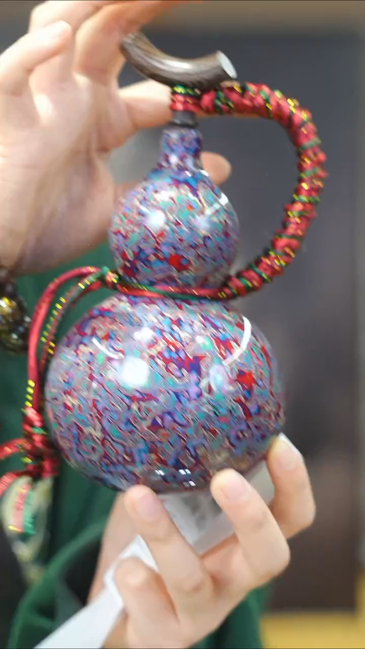 【闪购商品】XG138漆艺酒葫芦不包手串及旋转底座