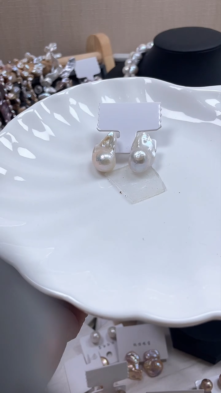 未镶嵌耳饰淡水珍珠【纯恬饰品】