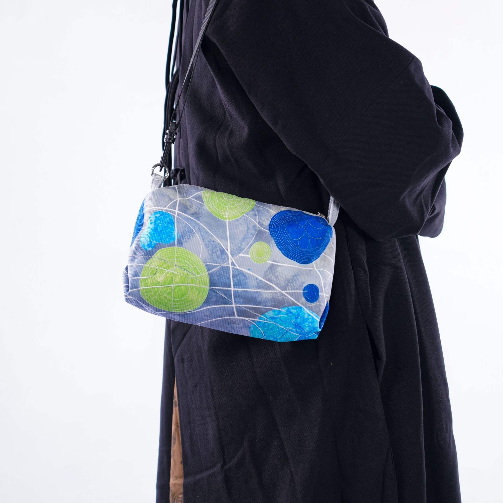 无则艺【大方包】艺术单肩原创时尚蓝色星球大方包手提包休闲学生