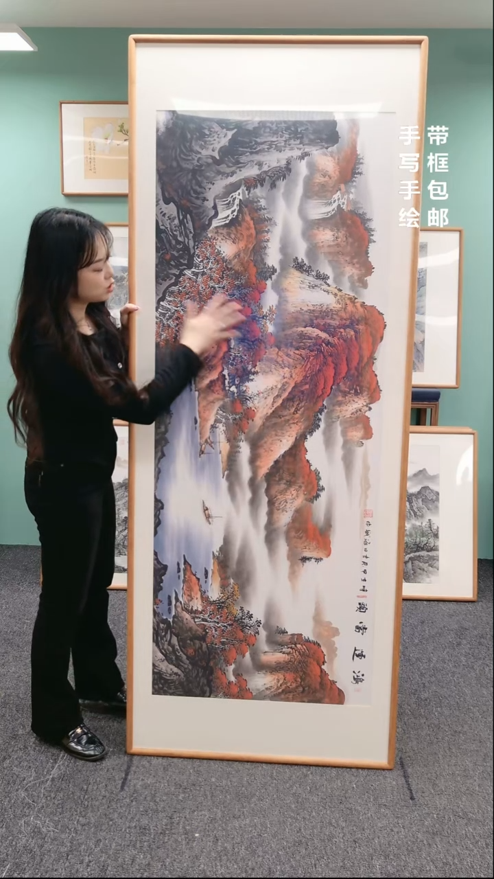 【闪购商品】国画山水鸿运当头210*80刘海斌