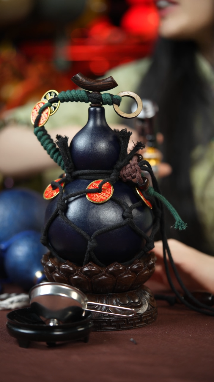 【闪购商品】757号500ml左右的非遗漆器酒葫芦