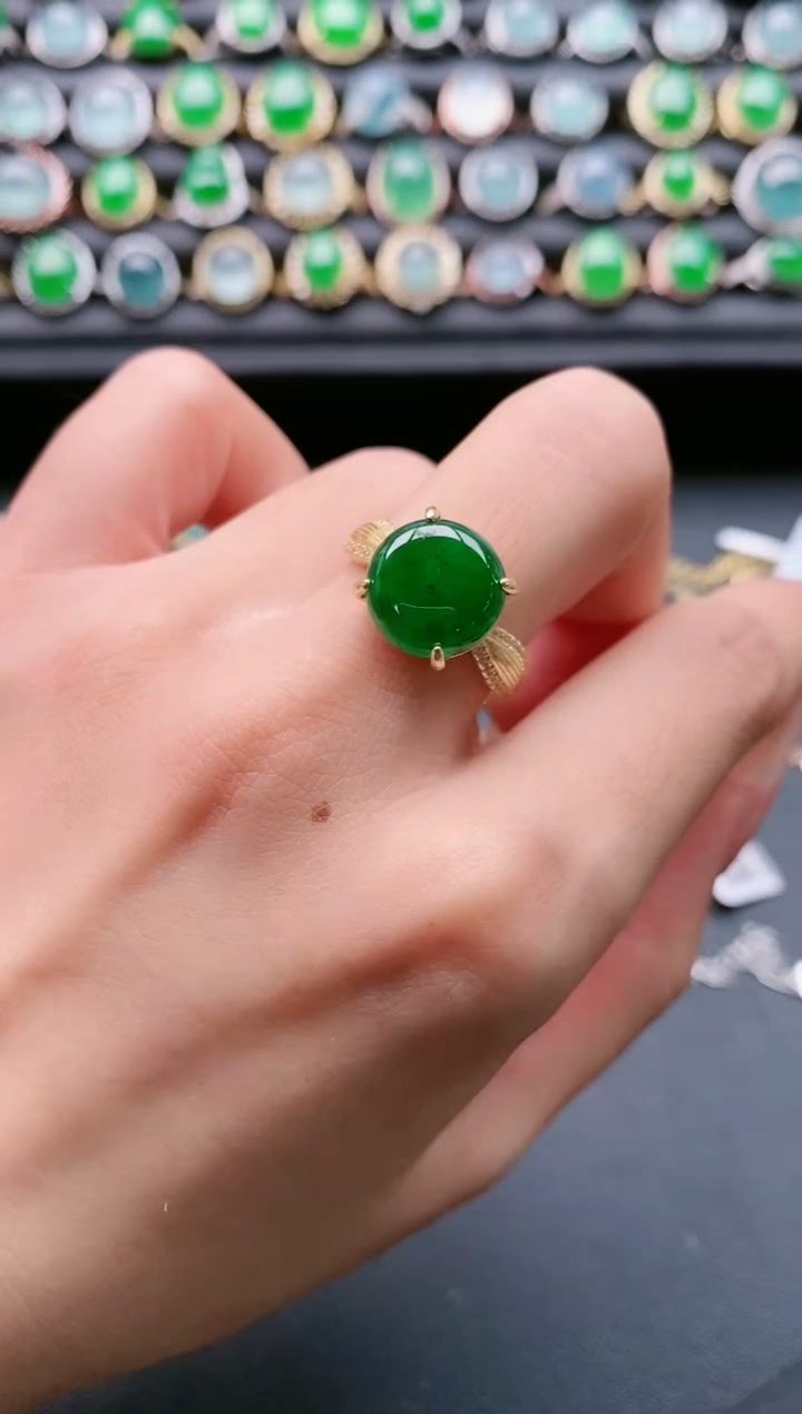 【闪购商品】翡翠戒指银S925镶嵌11111111