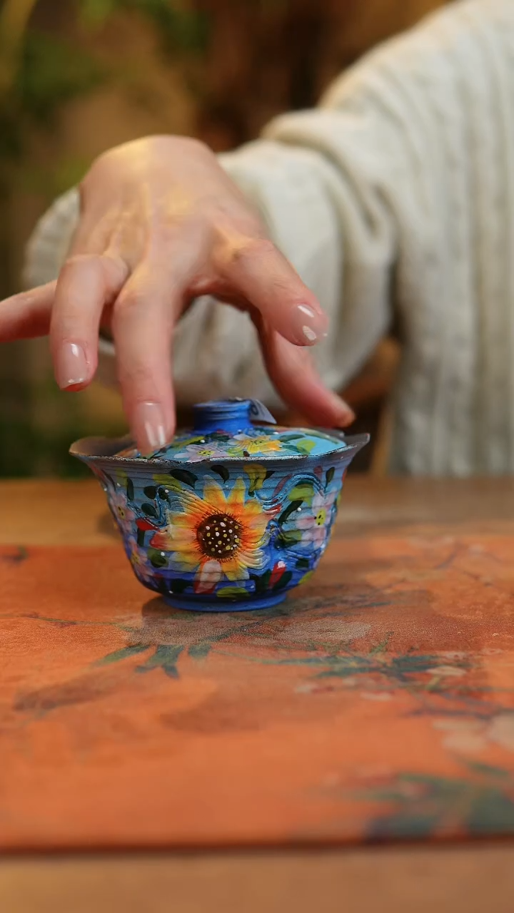 【闪购商品】瓷片1690景德镇手工手绘釉下彩高温瓷