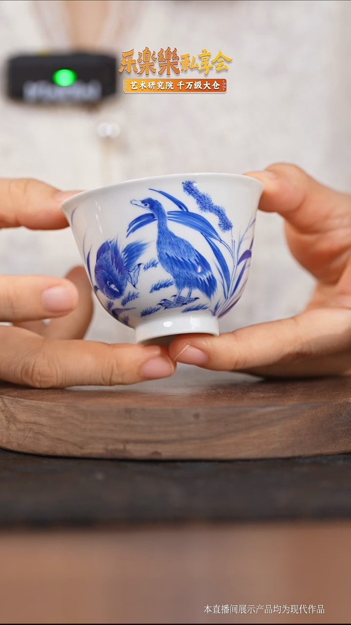 瓷片天鹅单杯天鹅单杯