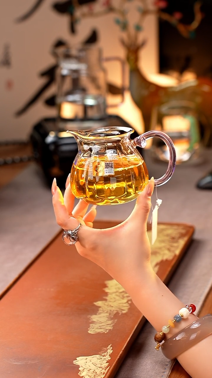 禾器/晶彩莲君茶海/浅粉