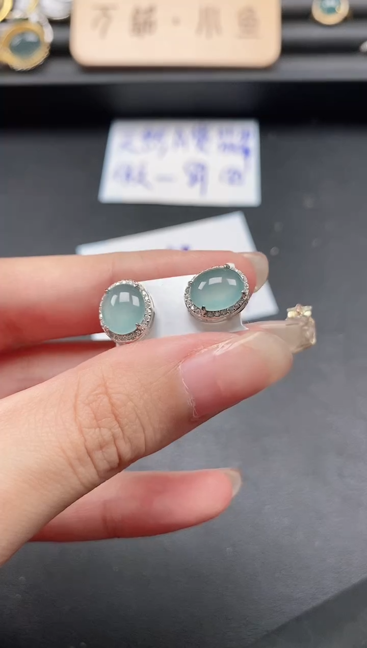 翡翠戒指银S925镶嵌51511