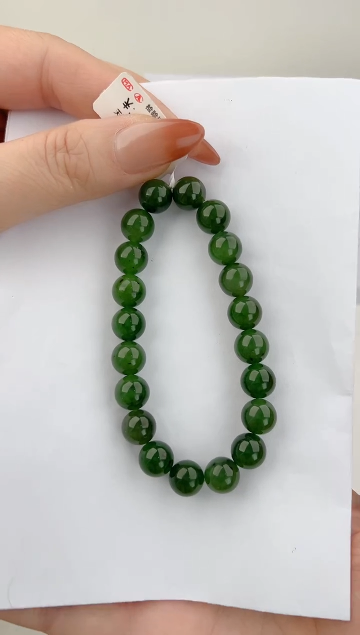 未镶嵌手链和田玉1颜色微差疵无瑕