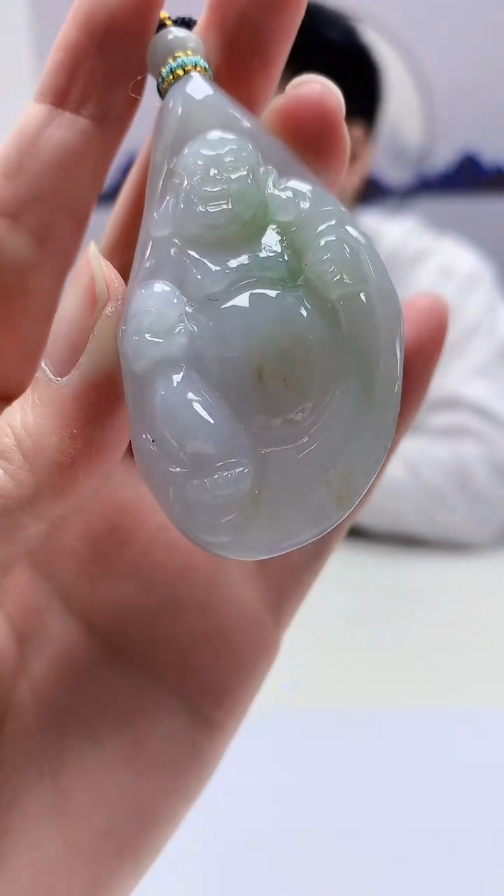 【闪购商品】定制翡翠未镶嵌5028zm-毛货挂件61佛公