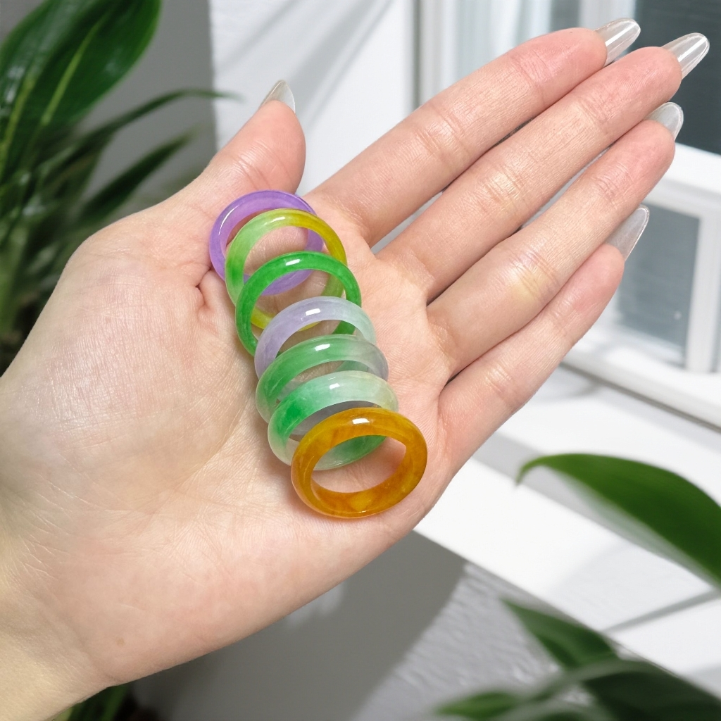 【缘熙孤品】缅料翡翠戒圈（请按主播开单编号）编号不是圈口