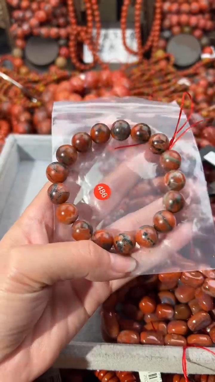 南红玛瑙未镶嵌手串12